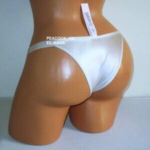 XL Victoria Secret Very Sexy Starstruck Shine Brazilian Panty Gray Rhinestones